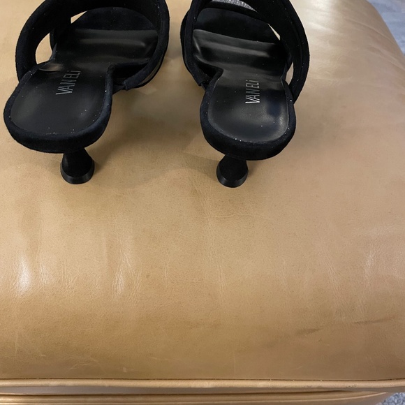 Vaneli Leana Black Suede Heels - Picture 3 of 4